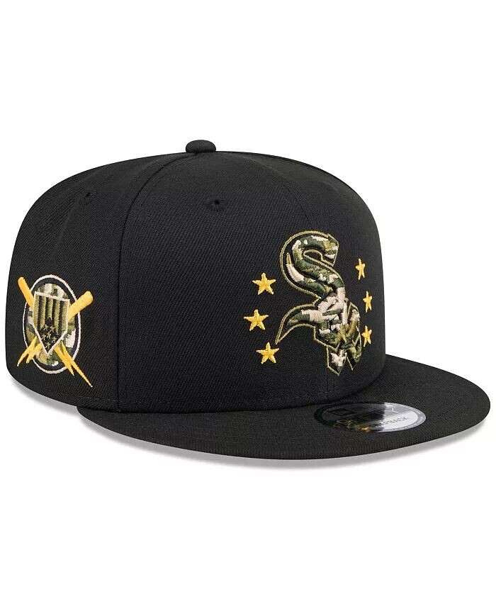 Мужская черная кепка Snapback Chicago White Sox ко Дню вооруженных сил 2024 9FIFTY New Era, черный
Мужская черная кепка Snapback Chicago White Sox ко Дню вооруженных сил 2024 9FIFTY New Era, черный