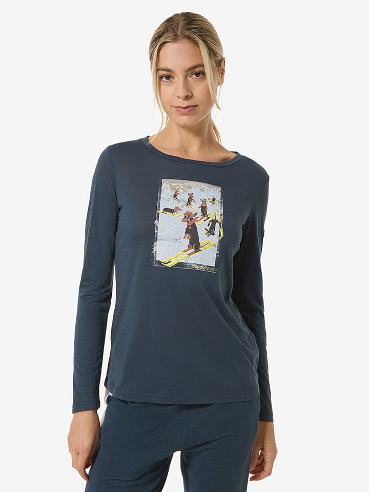 Super.natural Функциональная рубашка с длинными рукавами "Dachshund Party" темно-синего/белого цвета
Super.natural Функциональная рубашка с длинными рукавами "Dachshund Party" темно-синего/белого цвета