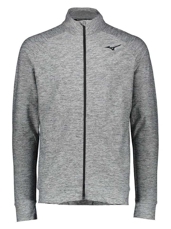 Куртка для тренировок и бега Mizuno, серый 
Куртка для тренировок и бега Mizuno, серый