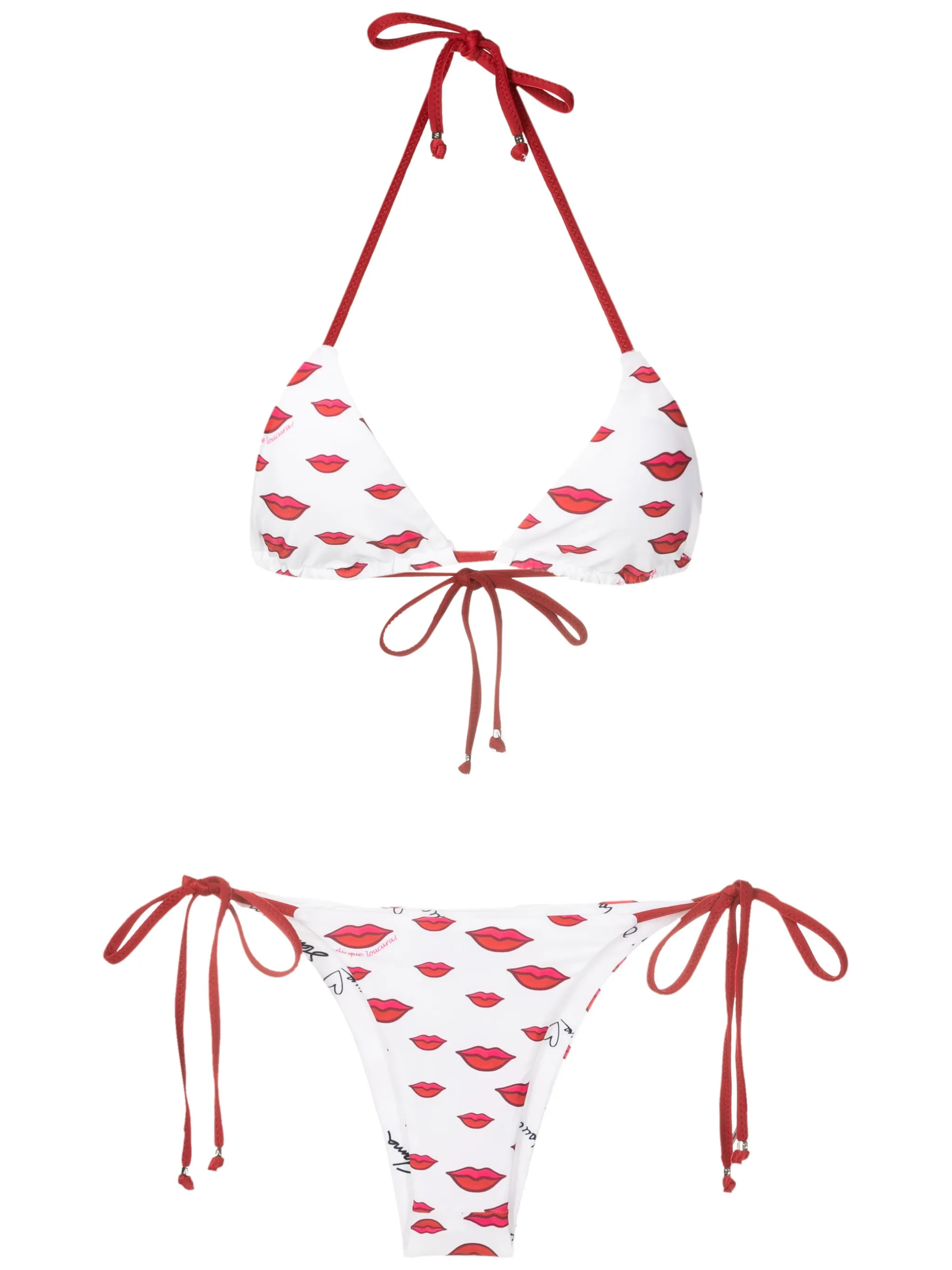Бикини с треугольными чашками и принтом Amir Slama, белый
Бикини с треугольными чашками и принтом Amir Slama, белый