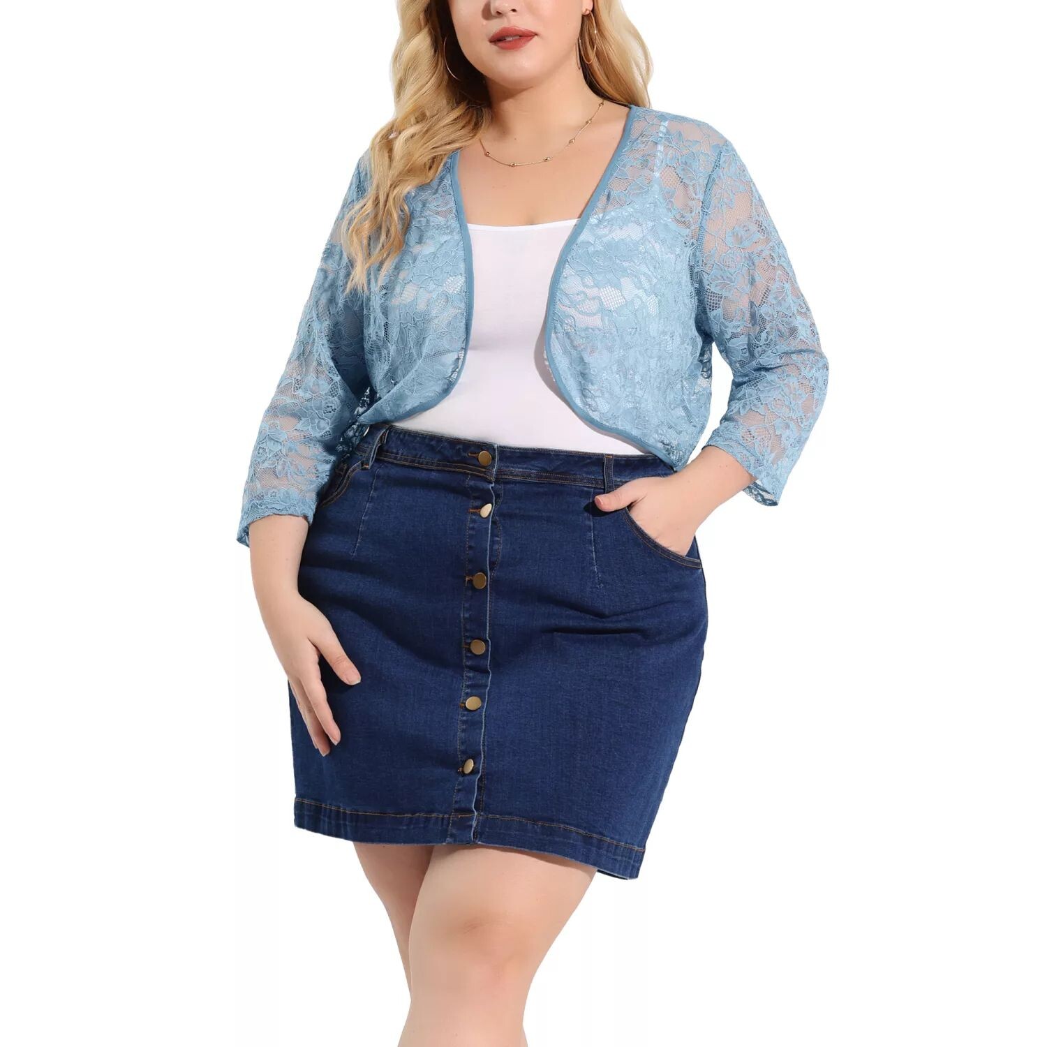 Женское элегантное укороченное плечевое платье больших размеров с вырезом и рукавом 1/2 Agnes Orinda, белый
Женское элегантное укороченное плечевое платье больших размеров с вырезом и рукавом 1/2 Agnes Orinda, белый