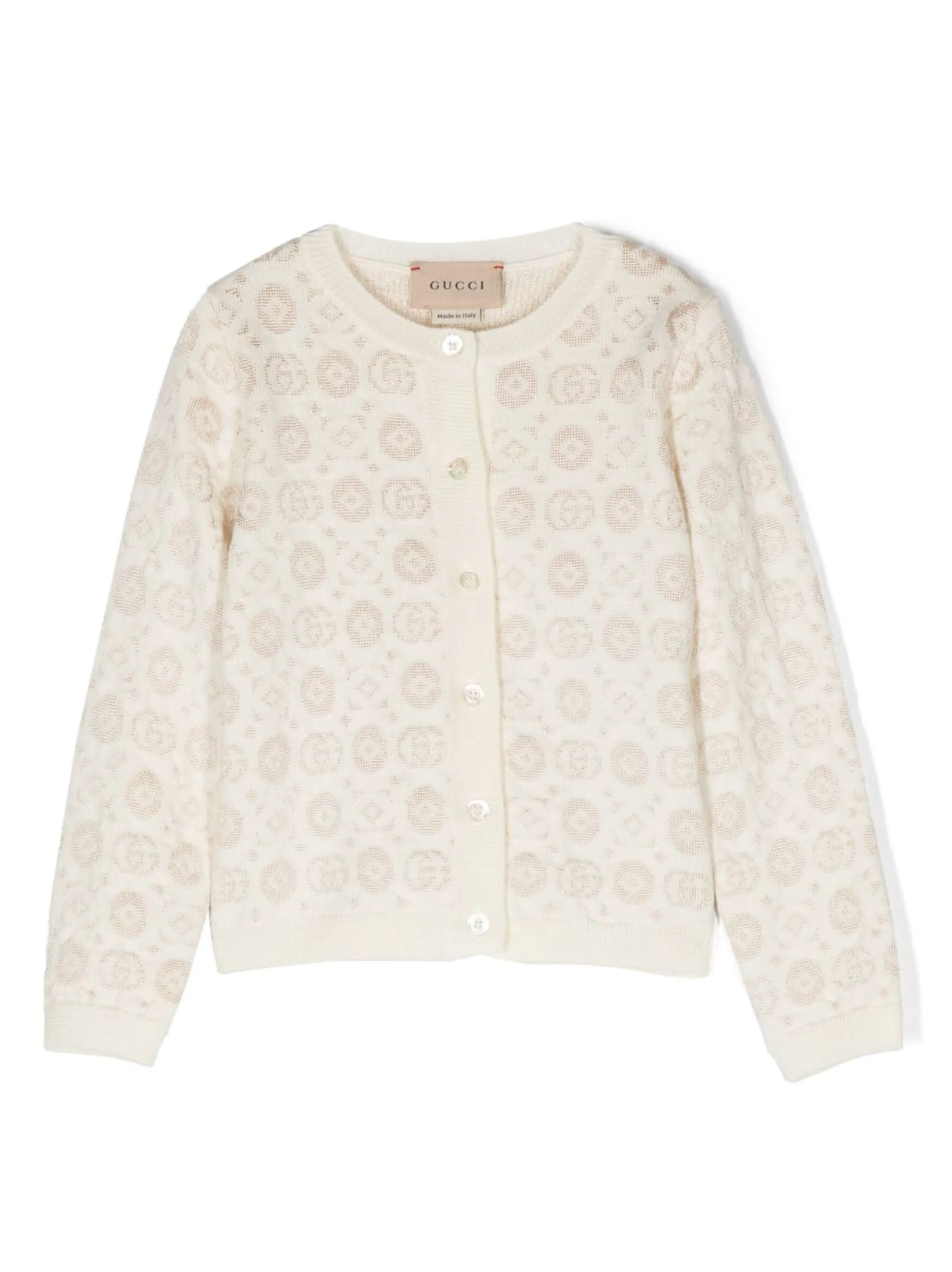 Шерстяной кардиган Double-G Gucci Kids, белый
Шерстяной кардиган Double-G Gucci Kids, белый