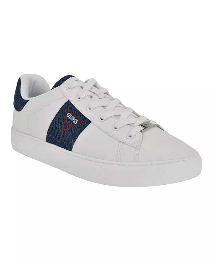 Мужские модные кроссовки Bertell с круглым носком на шнуровке GUESS, белый 
Мужские модные кроссовки Bertell с круглым носком на шнуровке GUESS, белый