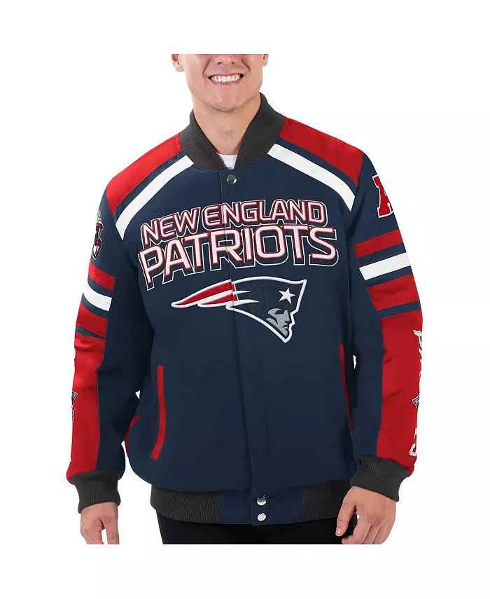 Мужская синяя куртка New England Patriots Power Forward Racing на молнии G-Iii Sports By Carl Banks
Мужская синяя куртка New England Patriots Power Forward Racing на молнии G-Iii Sports By Carl Banks