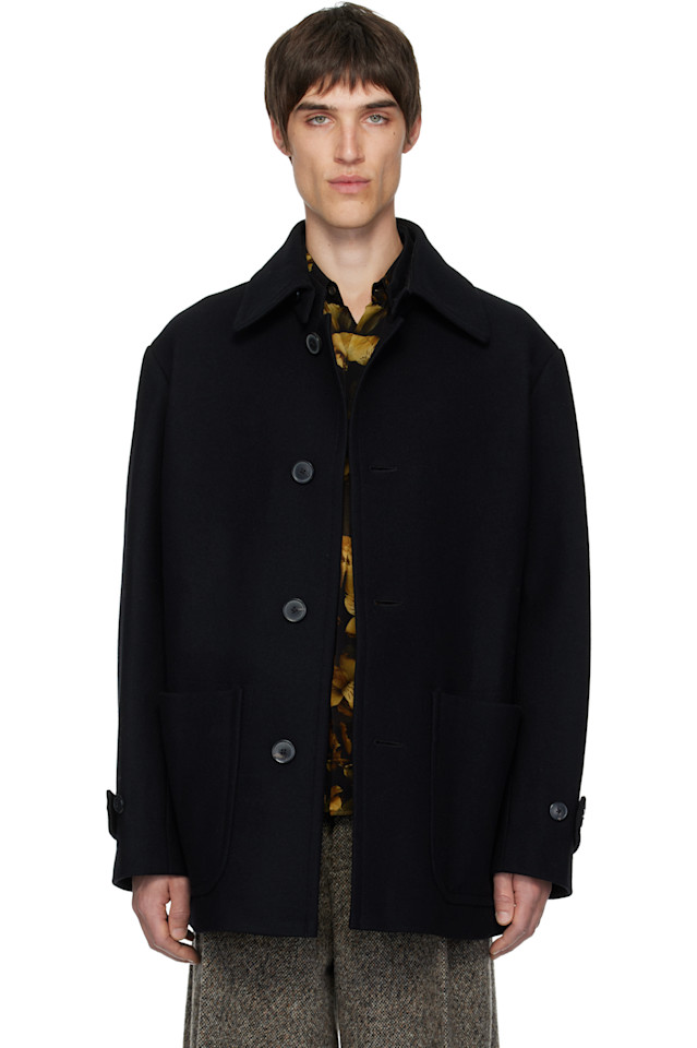 Шерстяное пальто Dries Van Noten, черный
Шерстяное пальто Dries Van Noten, черный