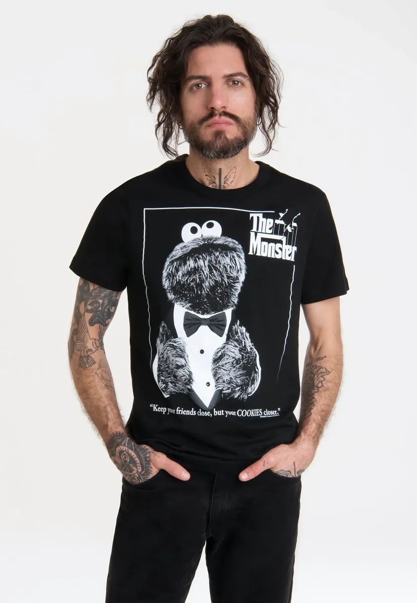 Футболка Logoshirt "Улица Сезам - Cookie Monster Godfather", с лицензионным принтом, черный
Футболка Logoshirt "Улица Сезам - Cookie Monster Godfather", с лицензионным принтом, черный