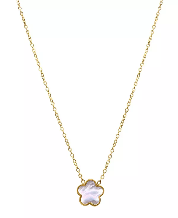 Ожерелье из белого перламутра с клевером Adornia, white
Ожерелье из белого перламутра с клевером Adornia, white