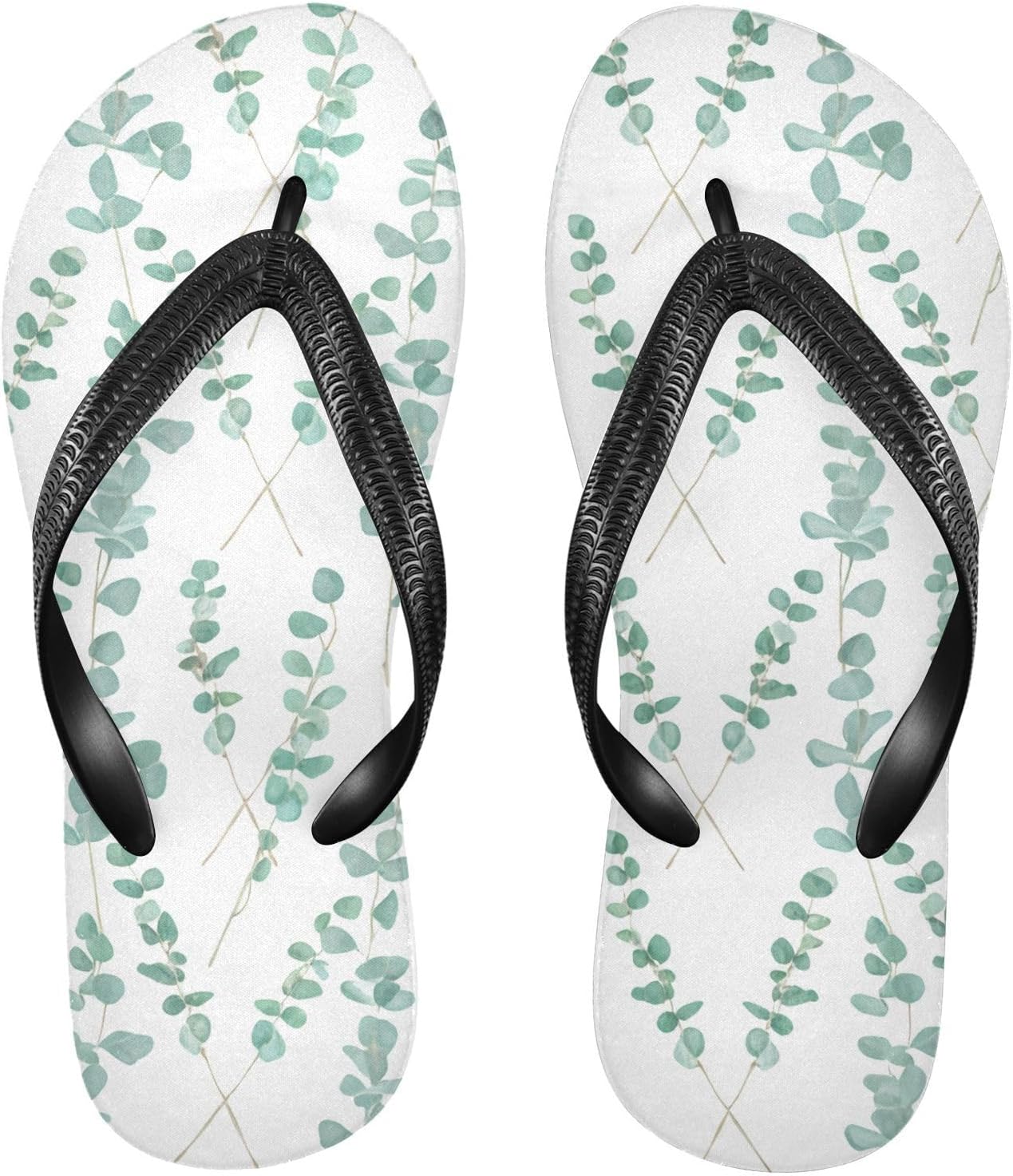 Женские и мужские пляжные шлепанцы из резины с веткой зеленого эвкалипта, подошва с противоскользящей поверхностью, летние тапочки для душа и прогулок Sinestour
Женские и мужские пляжные шлепанцы из резины с веткой зеленого эвкалипта, подошва с противоскользящей поверхностью, летние тапочки для душа и прогулок Sinestour