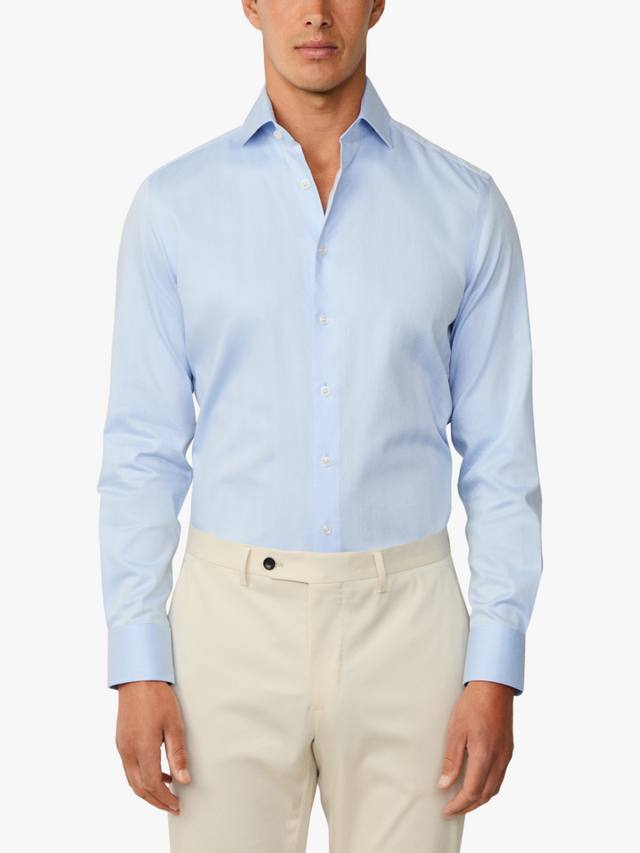 Хлопковая классическая рубашка с длинными рукавами Hackett London, Sky Blue
Хлопковая классическая рубашка с длинными рукавами Hackett London, Sky Blue