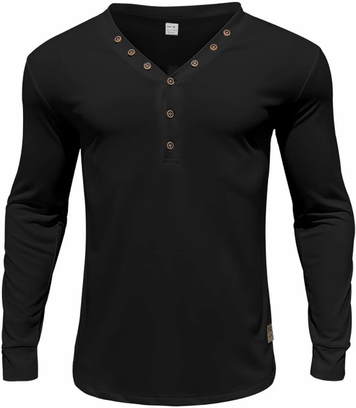 Футболка мужская Henley с длинным рукавом
Футболка мужская Henley с длинным рукавом
