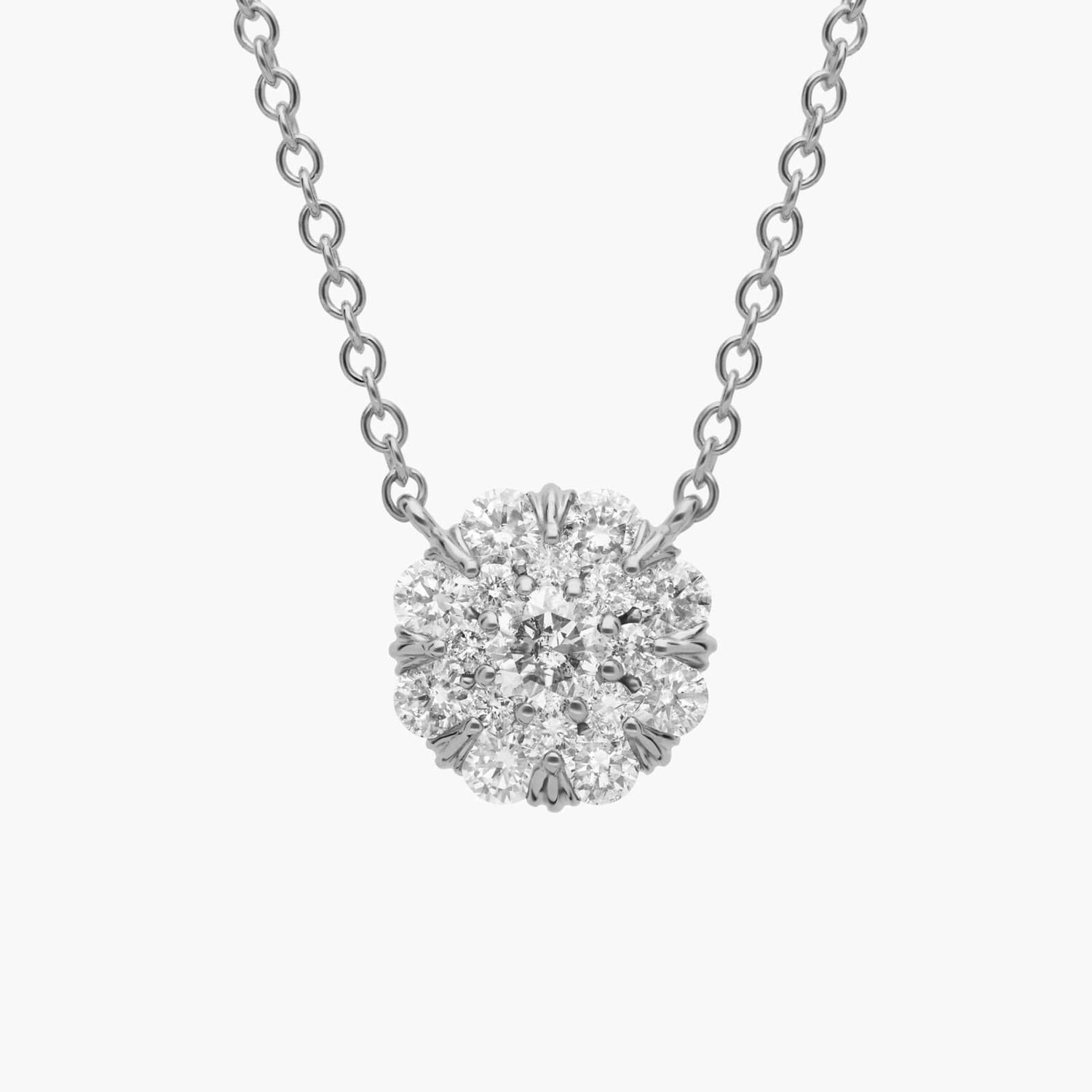 Подвеска с двойным бриллиантовым ореолом из 14-каратного белого золота (1/2 карата) Blue Nile
Подвеска с двойным бриллиантовым ореолом из 14-каратного белого золота (1/2 карата) Blue Nile