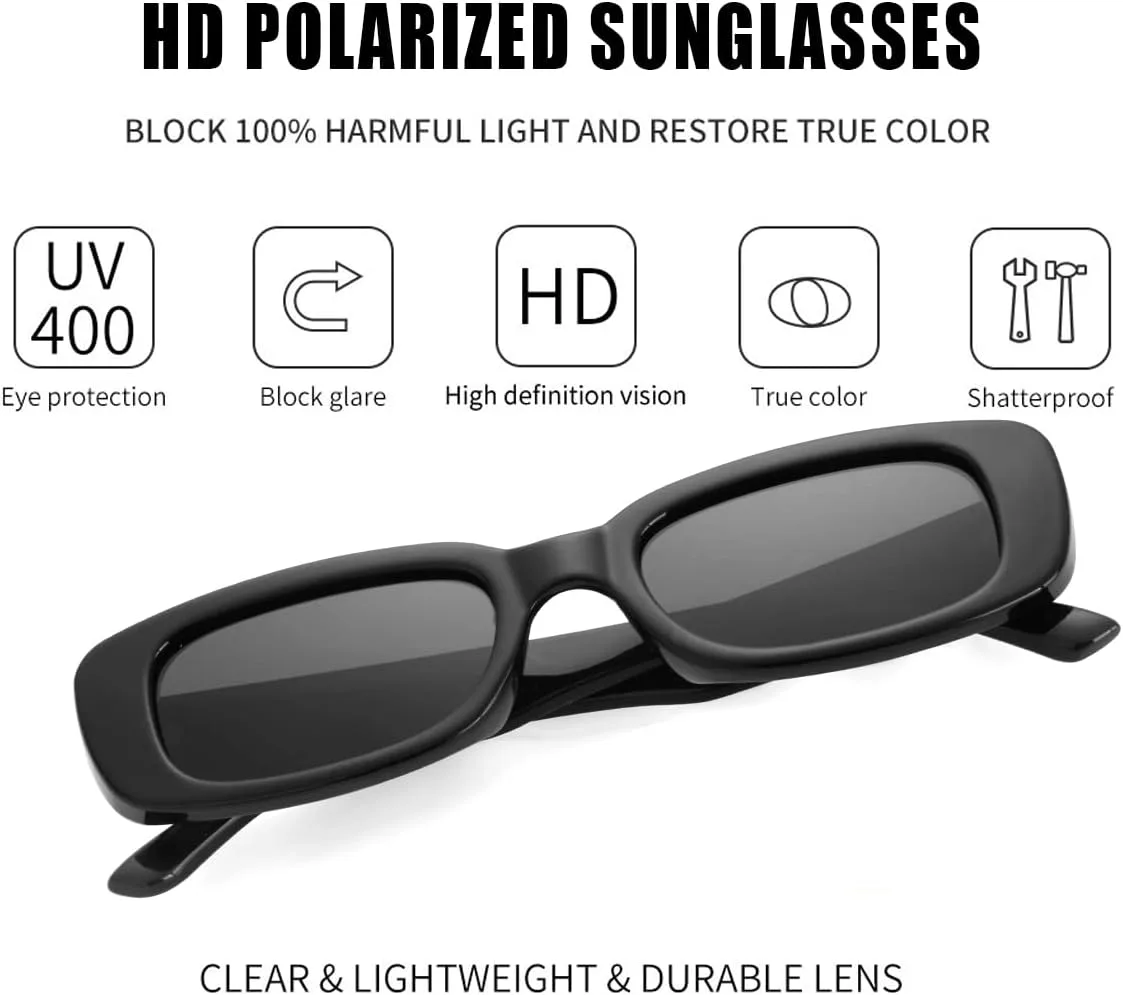 Солнцезащитные очки Kursan, маленькие прямоугольные, для женщин и мужчин, квадратная оправа – 100% защита от УФ-излучения UV400, B1 Two Pack (Black+black)
Солнцезащитные очки Kursan, маленькие прямоугольные, для женщин и мужчин, квадратная оправа – 100% защита от УФ-излучения UV400, B1 Two Pack (Black+black)