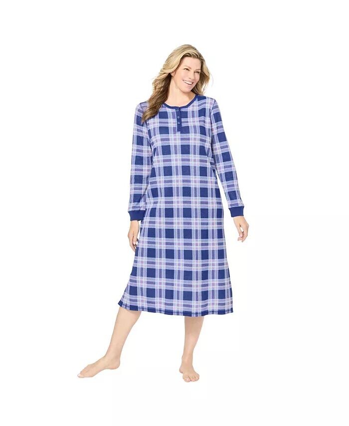 Термальная ночная рубашка больших размеров Henley Dreams & Co., мультиколор
Термальная ночная рубашка больших размеров Henley Dreams & Co., мультиколор