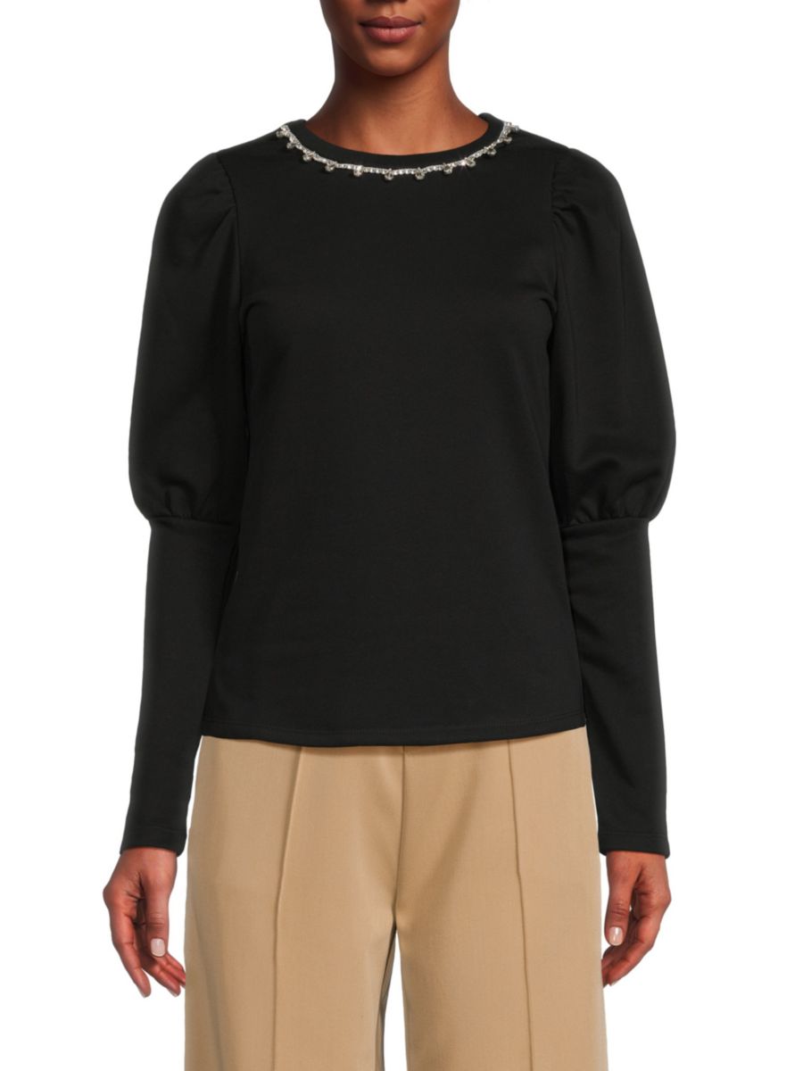 Украшенный топ на шее Lea & Viola, черный
Украшенный топ на шее Lea & Viola, черный