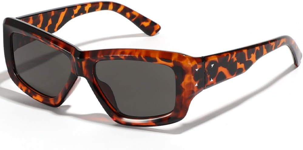 Женские и мужские ретро-панк солнцезащитные очки, классические винтажные очки с защитой от УФ-излучения UV400 для использования на открытом воздухе HVTVTLA, Leopard Grey
Женские и мужские ретро-панк солнцезащитные очки, классические винтажные очки с защитой от УФ-излучения UV400 для использования на открытом воздухе HVTVTLA, Leopard Grey