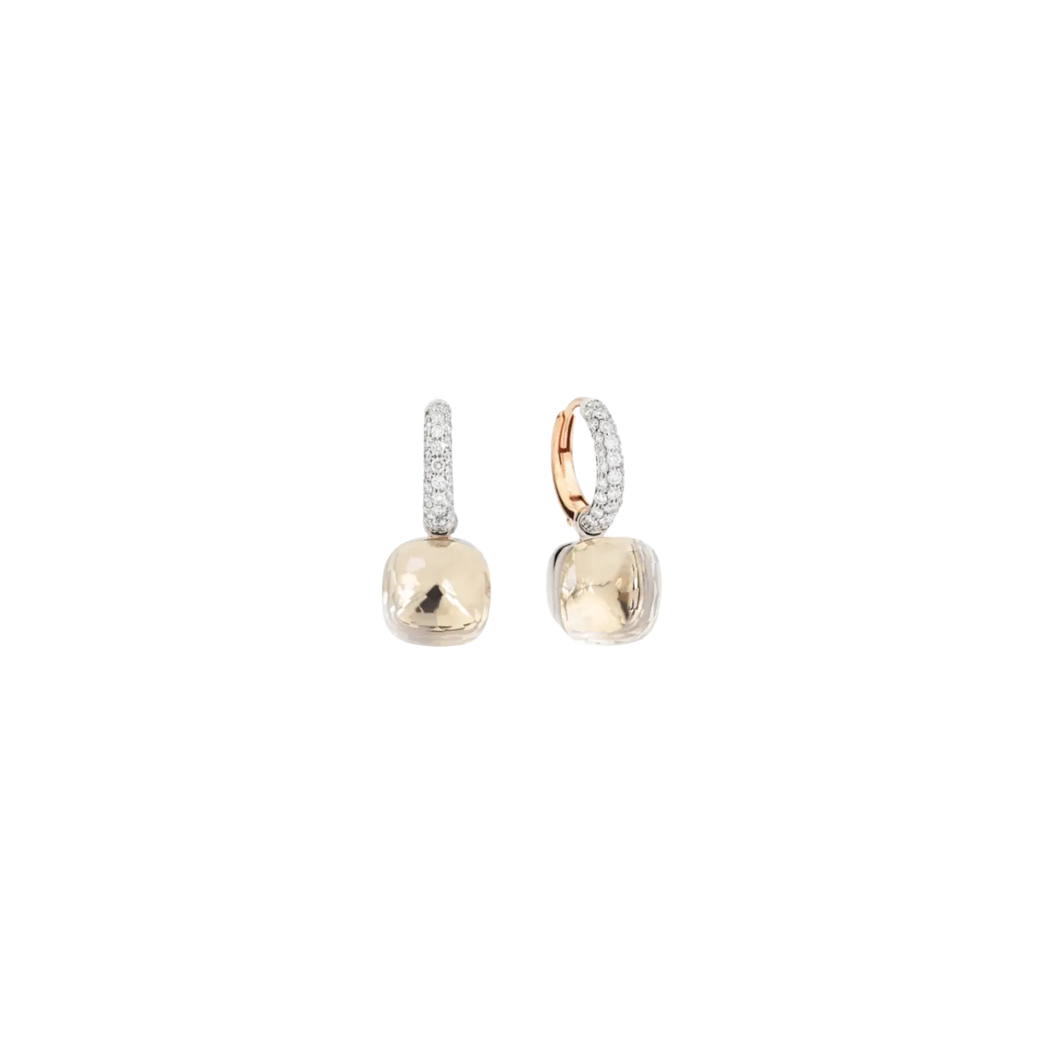 Серьги Pomellato из розового и белого золота, топаза, бриллиантов
Серьги Pomellato из розового и белого золота, топаза, бриллиантов