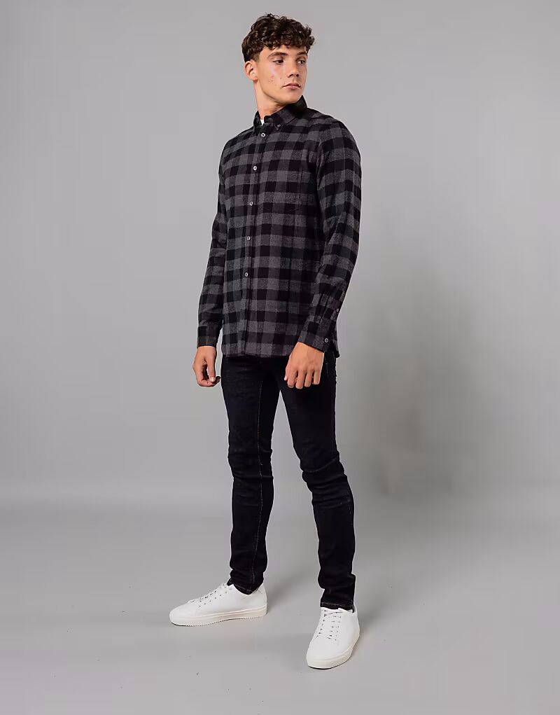 Рубашка из хлопка в крупную клетку, фланель, с длинными рукавами French Connection, темно-серый
Рубашка из хлопка в крупную клетку, фланель, с длинными рукавами French Connection, темно-серый