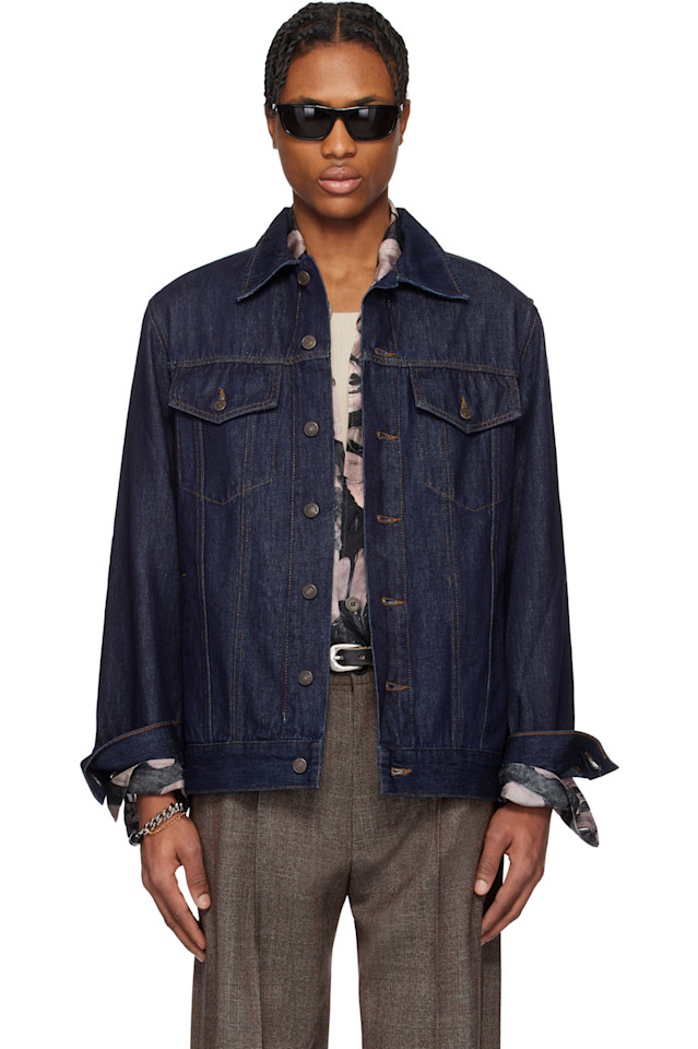 Джинсовая куртка с панелями Dries Van Noten, индиго, Фиолетовый, Джинсовая куртка с панелями Dries Van Noten, индиго
Джинсовая куртка с панелями Dries Van Noten, индиго, Фиолетовый, Джинсовая куртка с панелями Dries Van Noten, индиго