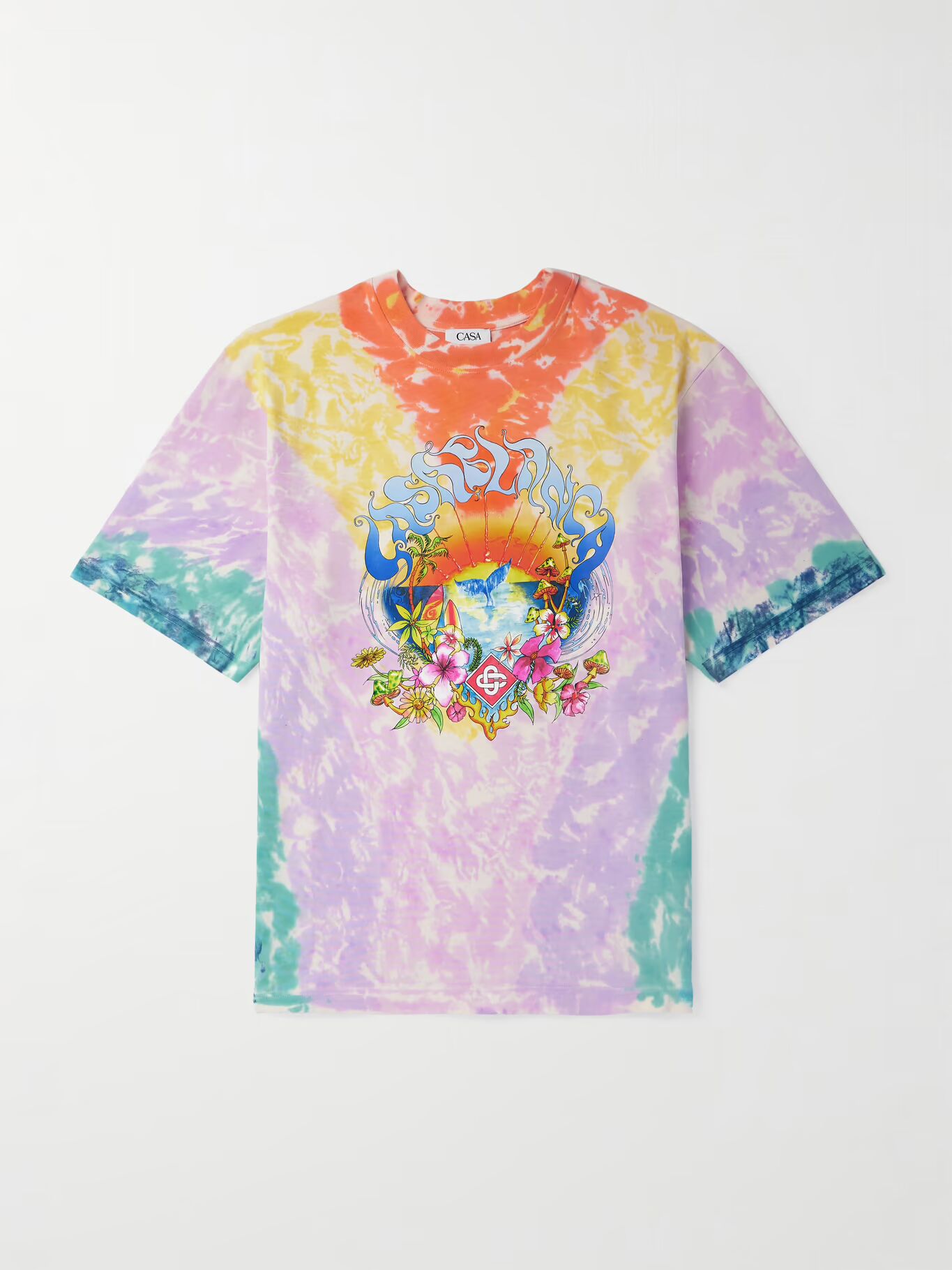 Футболка Surf Trip Tie-Dyed с логотипом и принтом из органического хлопкового джерси CASABLANCA, розовый
Футболка Surf Trip Tie-Dyed с логотипом и принтом из органического хлопкового джерси CASABLANCA, розовый