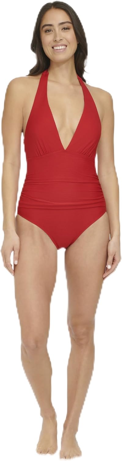 Женский слитный купальник Tommy Hilfiger Stretch Tummy Control с бретелями через шею, Real Red
Женский слитный купальник Tommy Hilfiger Stretch Tummy Control с бретелями через шею, Real Red