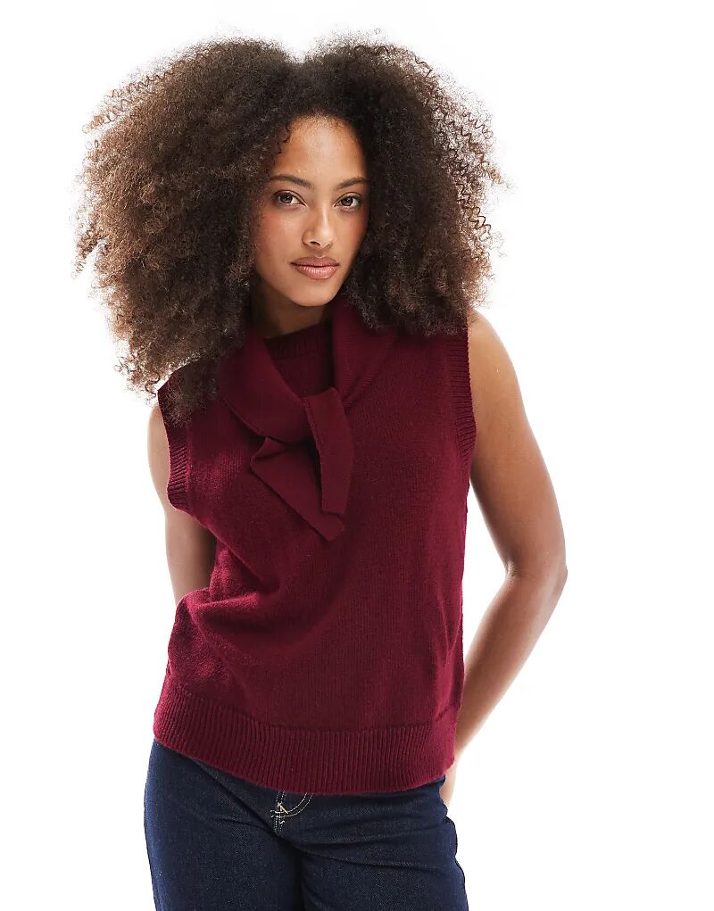 Трикотажный топ ASOS DESIGN с прикрепленным шарфом вишнево-красного цвета
Трикотажный топ ASOS DESIGN с прикрепленным шарфом вишнево-красного цвета