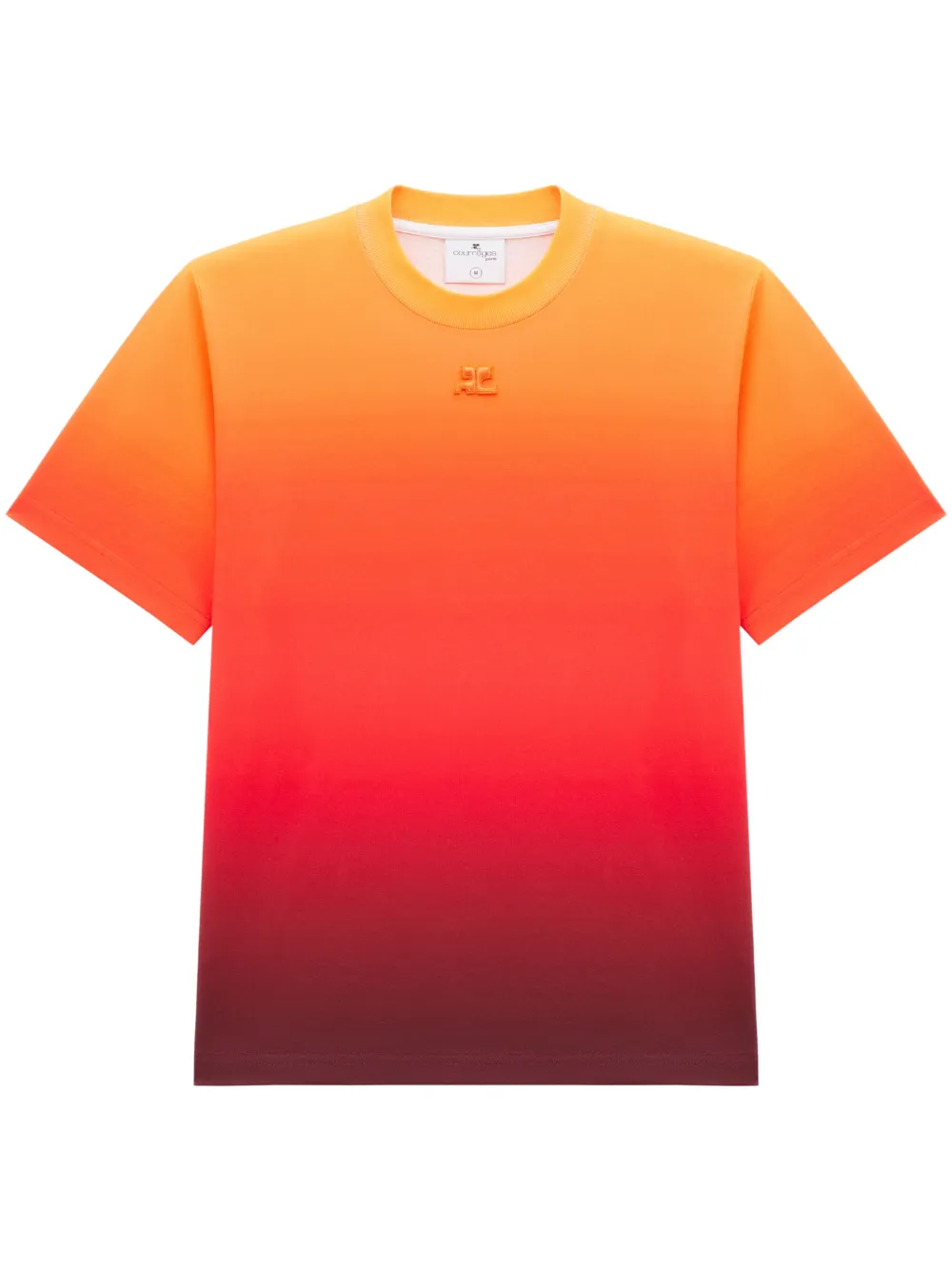 Футболка с эффектом градиента и вышитым логотипом Courrèges, мультиколор
Футболка с эффектом градиента и вышитым логотипом Courrèges, мультиколор