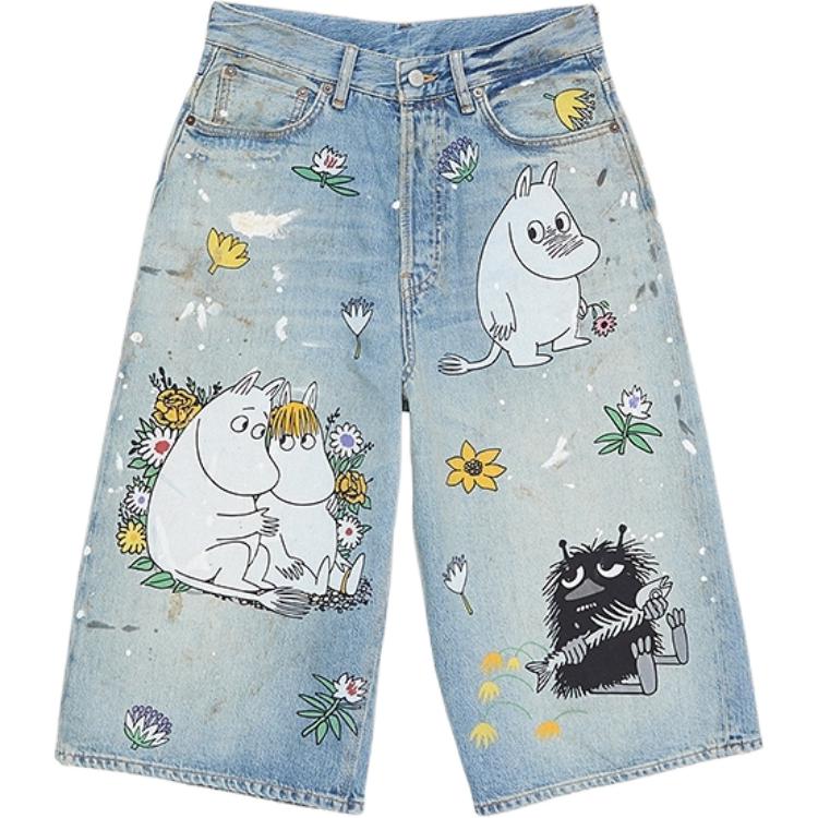 Джинсовые шорты Moomin Collaboration Unisex Acne Studios, светло-голубой
Джинсовые шорты Moomin Collaboration Unisex Acne Studios, светло-голубой