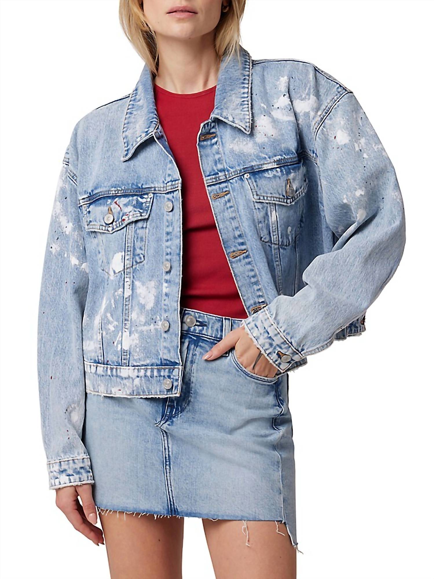 Куртка Brea Swing Trucker в эффекте пигментации Hudson, Pigment Explosion
Куртка Brea Swing Trucker в эффекте пигментации Hudson, Pigment Explosion