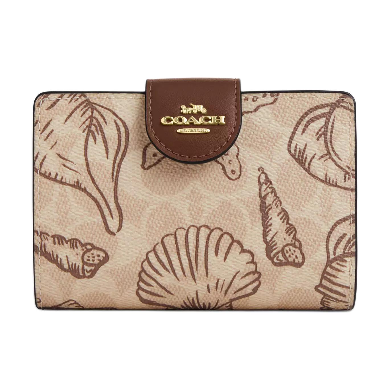 COACH Кошелек Medium Women's Gold & Sand Multicolor с угловой молнией из покрытого холста
COACH Кошелек Medium Women's Gold & Sand Multicolor с угловой молнией из покрытого холста