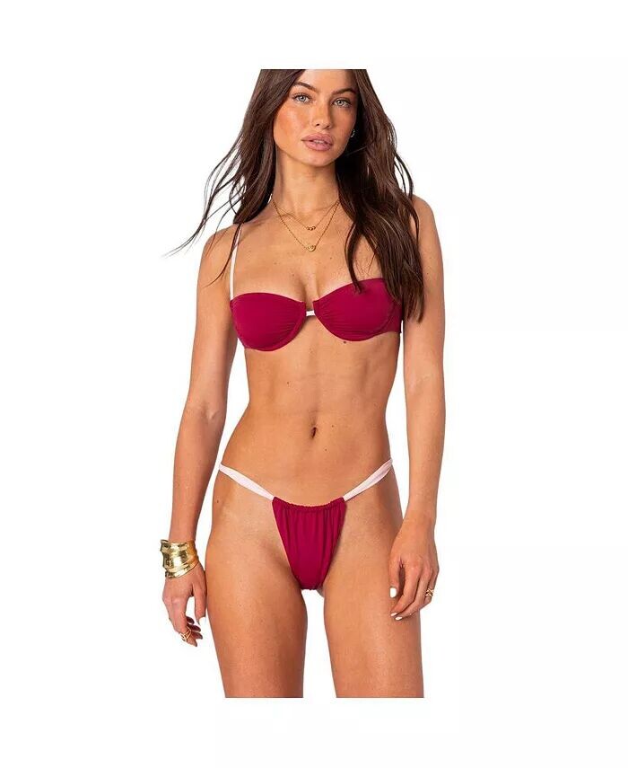 Женский бикини-топ Leanna с контрастными чашечками Edikted, красный
Женский бикини-топ Leanna с контрастными чашечками Edikted, красный