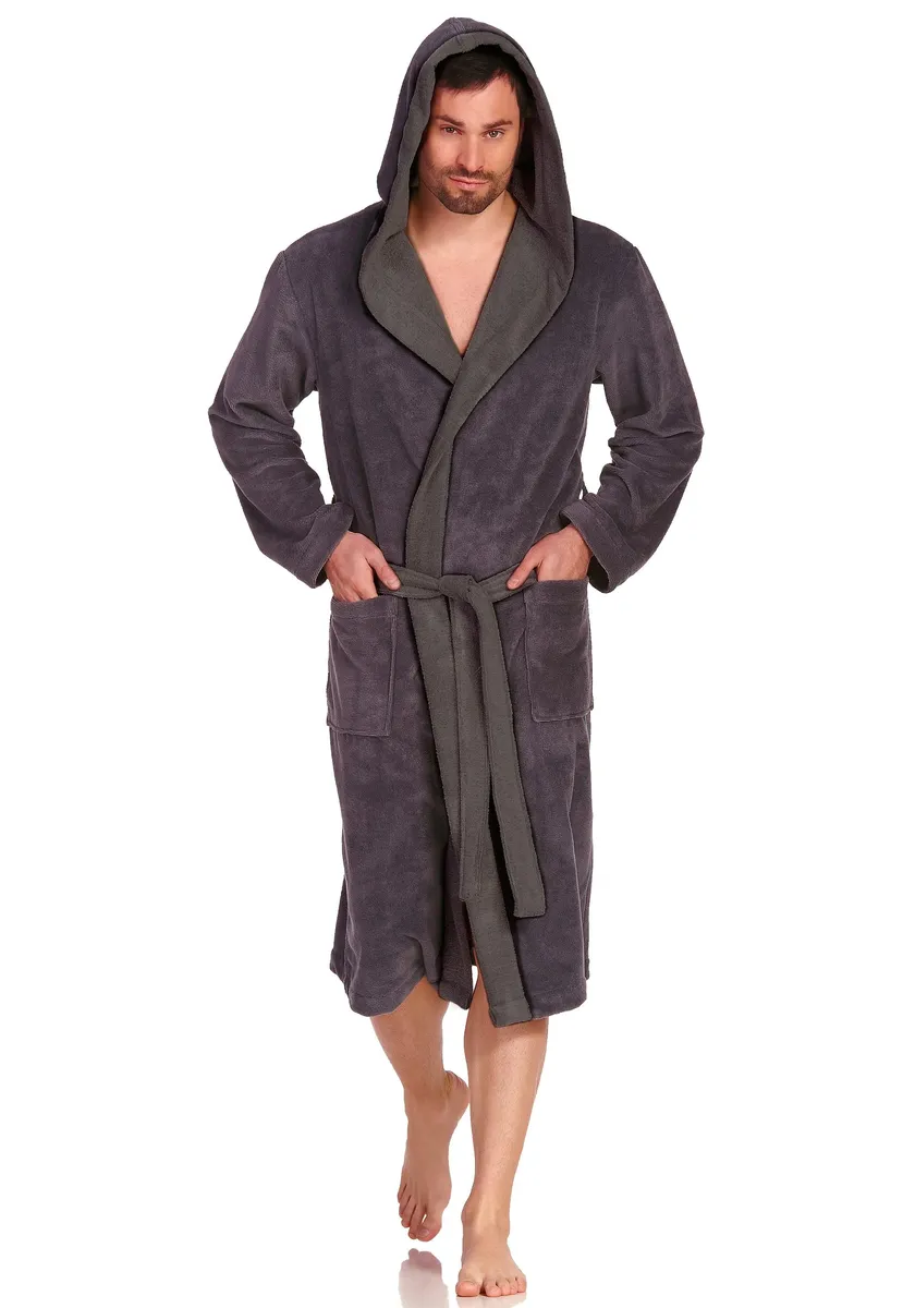 Халат унисекс Vossen "Мак" (1 шт.), женский и мужской, с контрастным капюшоном, антрацит
Халат унисекс Vossen "Мак" (1 шт.), женский и мужской, с контрастным капюшоном, антрацит