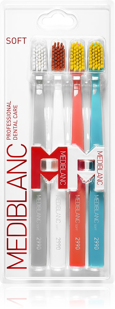 2990 мягких зубных щеток Mediblanc, 4 шт
2990 мягких зубных щеток Mediblanc, 4 шт
