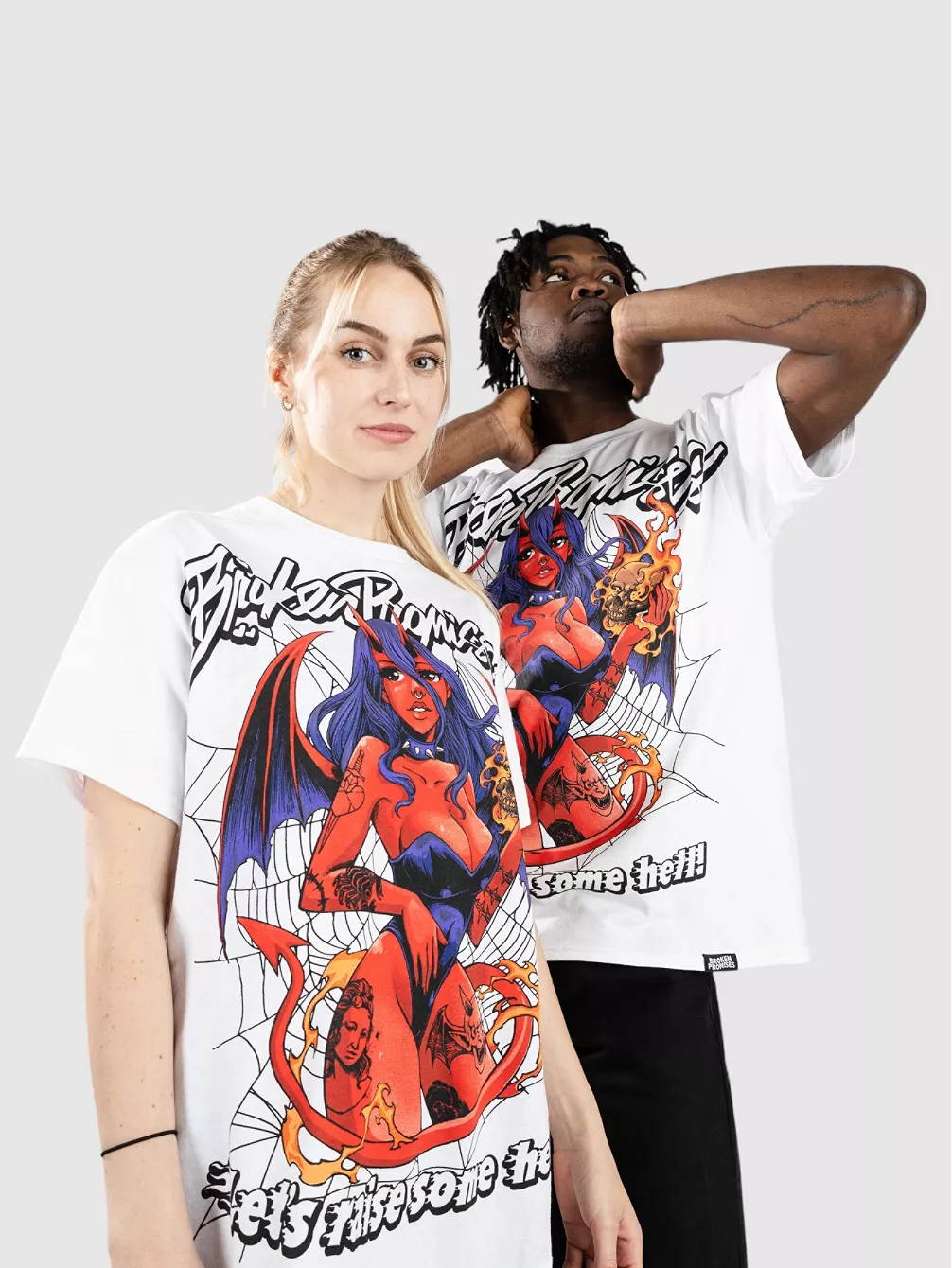 Футболка «24Hell Raiser» Broken Promises, белый
Футболка «24Hell Raiser» Broken Promises, белый