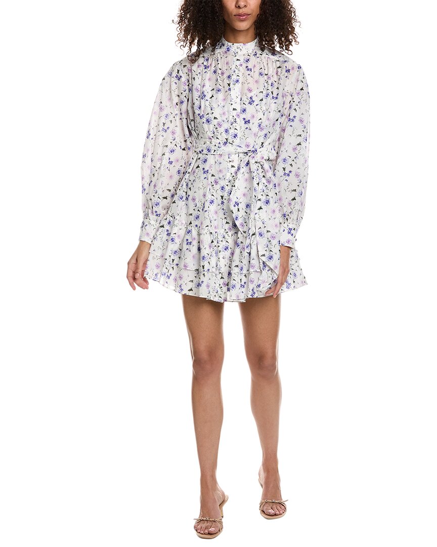 Платье-рубашка Kooples с завязкой на талии из смесового шелка The Kooples, белый
Платье-рубашка Kooples с завязкой на талии из смесового шелка The Kooples, белый