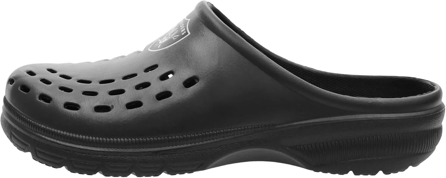 Мужские сабо FOCO NFL с крупным логотипом команды, удобные водонепроницаемые слипоны
Мужские сабо FOCO NFL с крупным логотипом команды, удобные водонепроницаемые слипоны