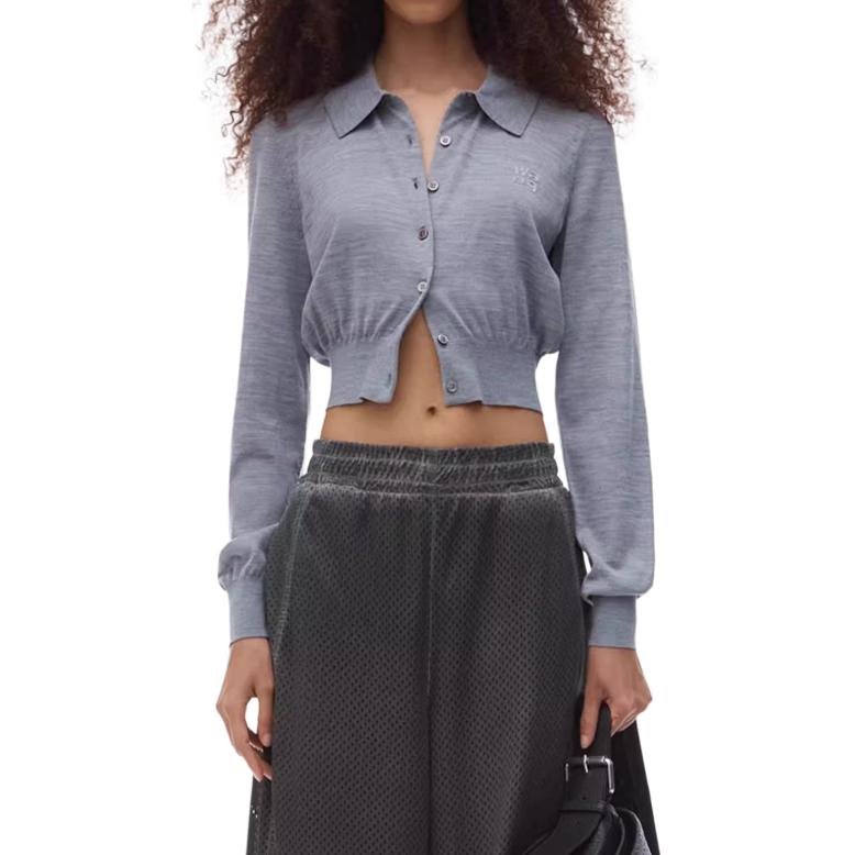 Футболка FW24 вязаная женская вересково-серая Alexander Wang
Футболка FW24 вязаная женская вересково-серая Alexander Wang