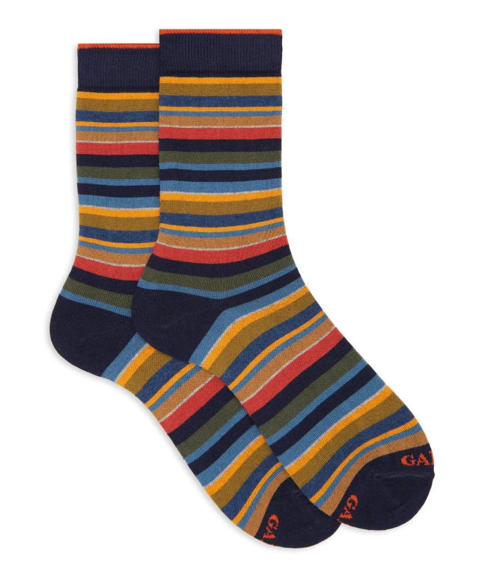 Короткие носки из хлопка и кашемира в мелкую полоску Gallo, мультиколор
Короткие носки из хлопка и кашемира в мелкую полоску Gallo, мультиколор