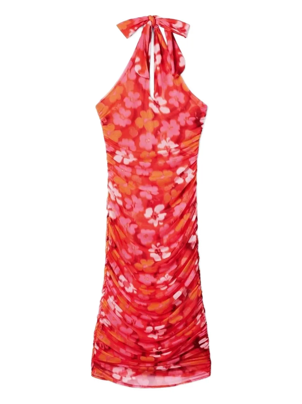 Платье миди с цветочным принтом и халтер-воротом Desigual, красный
Платье миди с цветочным принтом и халтер-воротом Desigual, красный