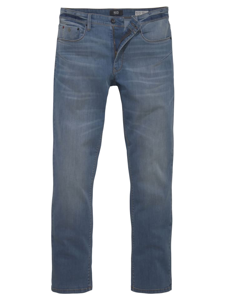 Джинсы комфортного кроя синего цвета H.I.S.
Джинсы комфортного кроя синего цвета H.I.S.