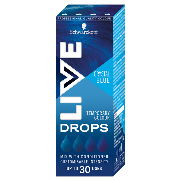 Полуперманентная краска для волос кристально-голубая, 30 мл Live Drops, цвет crystal blue
Полуперманентная краска для волос кристально-голубая, 30 мл Live Drops, цвет crystal blue
