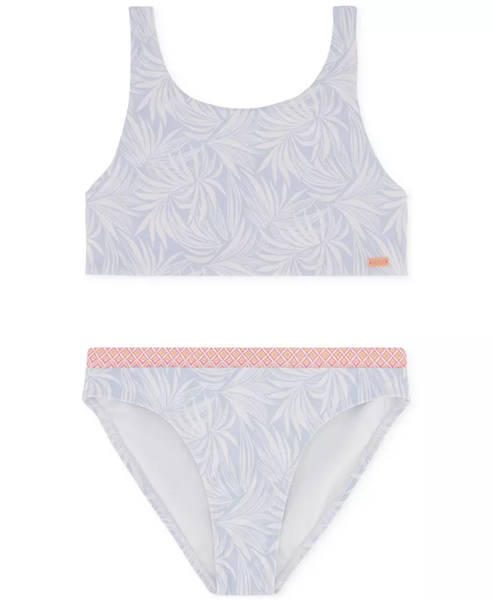 Купальник Big Girls Bali Breaks из двух частей Roxy, синий 
Купальник Big Girls Bali Breaks из двух частей Roxy, синий