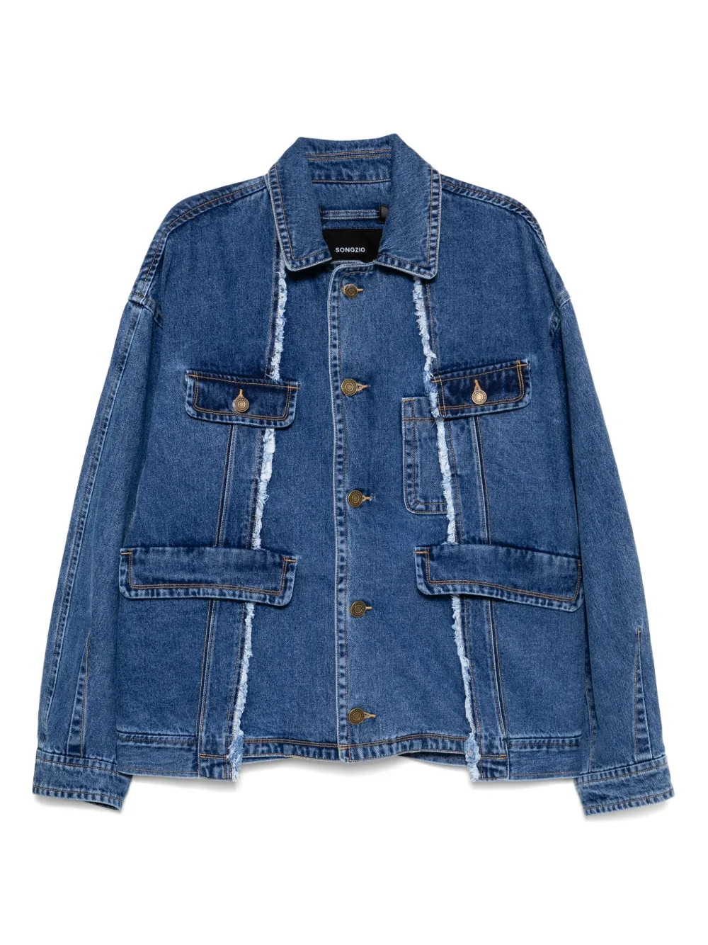 Джинсовая куртка асимметричного кроя SONGZIO, синий
Джинсовая куртка асимметричного кроя SONGZIO, синий