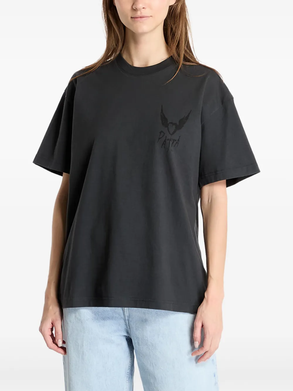 Хлопковая футболка с графическим принтом «Ангельские крылья» Patta, серый
Хлопковая футболка с графическим принтом «Ангельские крылья» Patta, серый