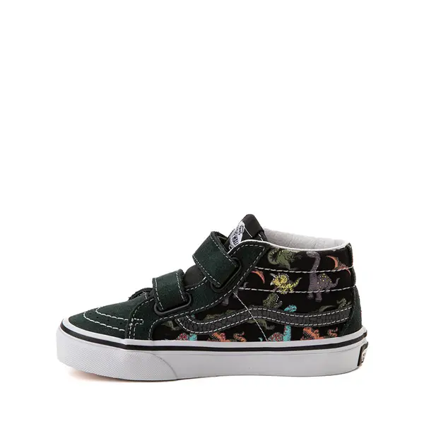 Кеды Vans Sk8-Mid Reissue V Glow Skate Shoe, цвет Black/Dinosaur Print 
Кеды Vans Sk8-Mid Reissue V Glow Skate Shoe, цвет Black/Dinosaur Print