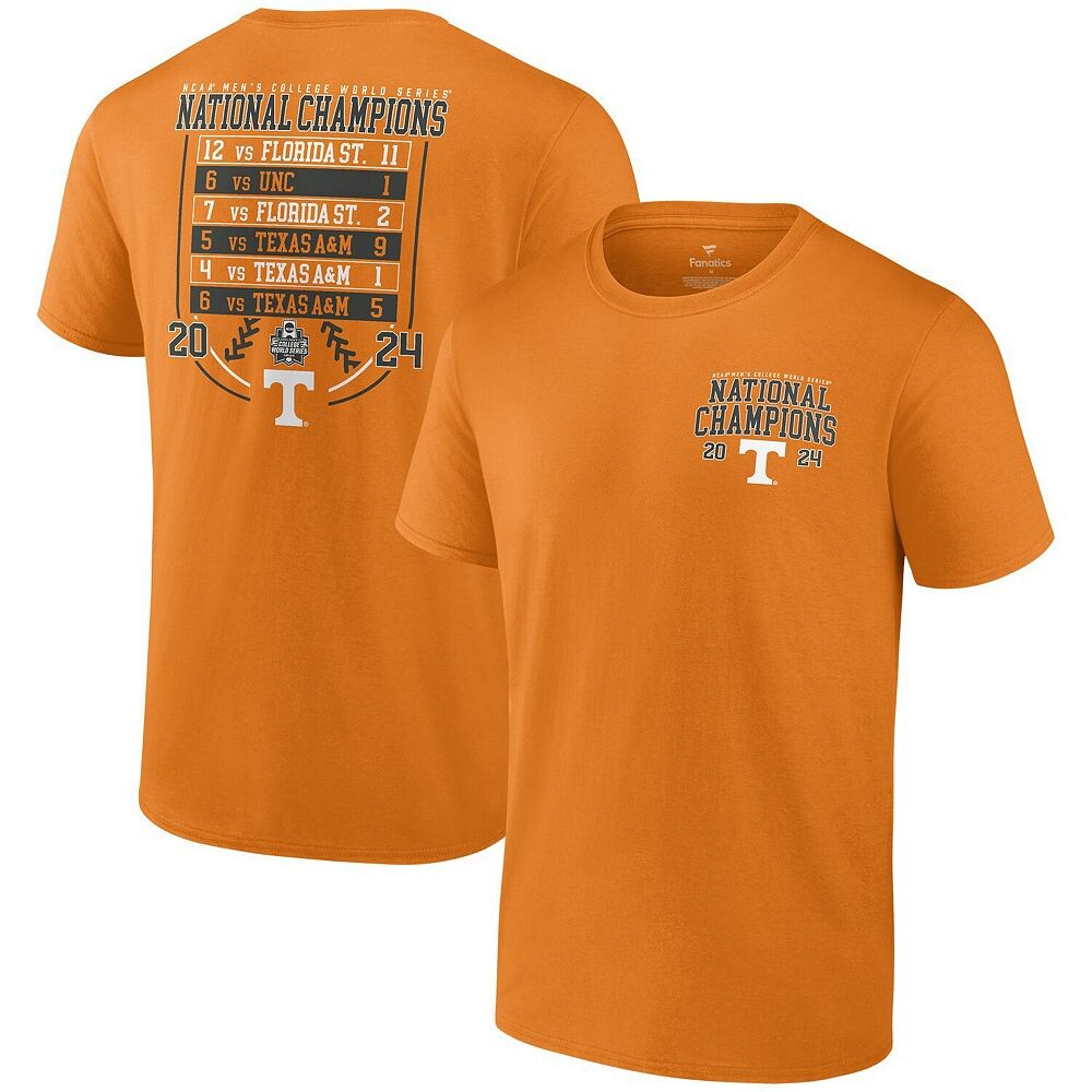 Мужская футболка Fanatics Tennessee Orange Tennessee Volunteers 2024 NCAA Мужская футболка с графиком чемпионов Мировой серии бейсбольного колледжа Fanatics Brands - White Label, цвет Ten Orange
Мужская футболка Fanatics Tennessee Orange Tennessee Volunteers 2024 NCAA Мужская футболка с графиком чемпионов Мировой серии бейсбольного колледжа Fanatics Brands - White Label, цвет Ten Orange