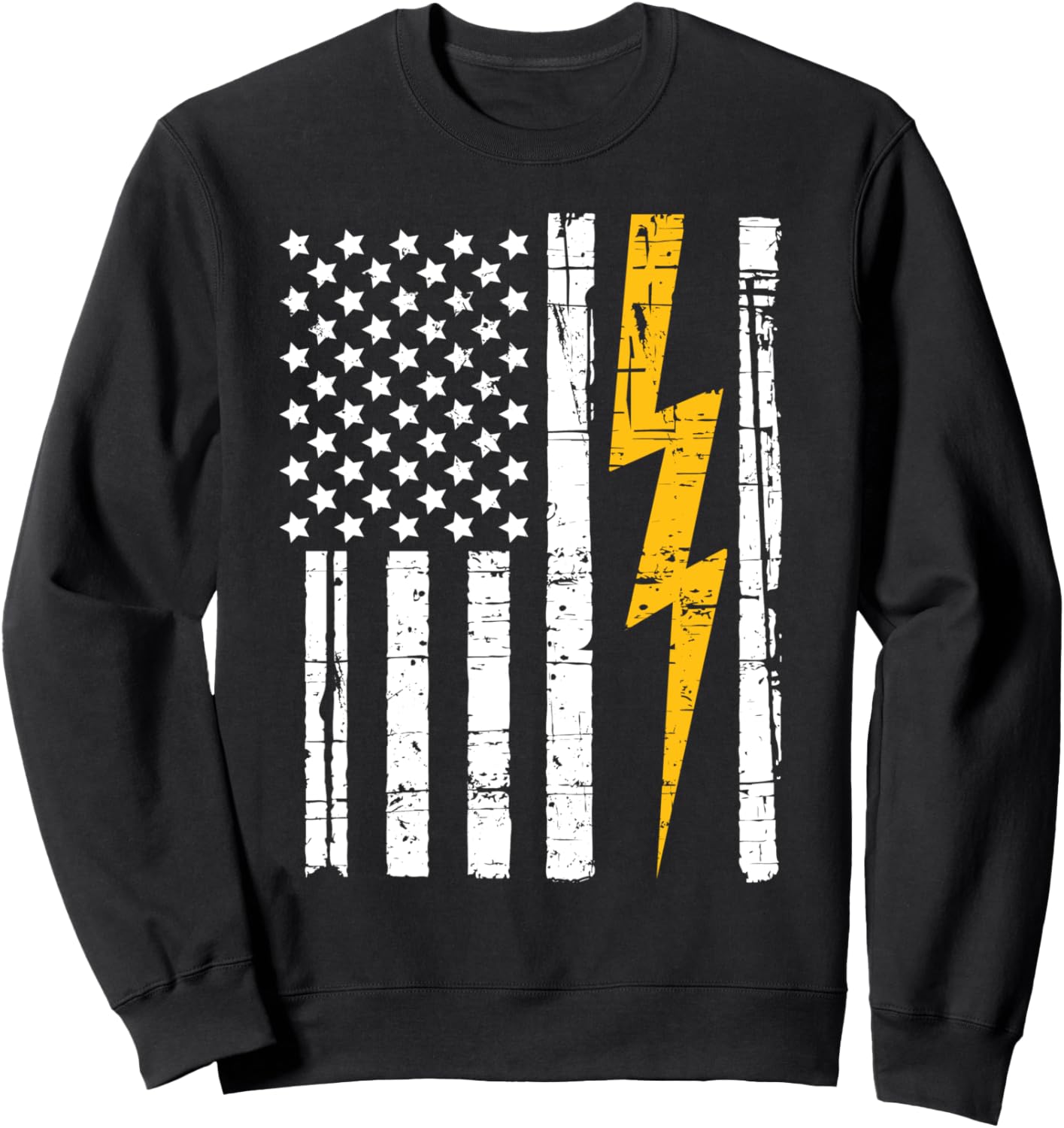 Забавная толстовка с изображением флага США и молнии для электрика Miftees Electrician Tees, черный
Забавная толстовка с изображением флага США и молнии для электрика Miftees Electrician Tees, черный