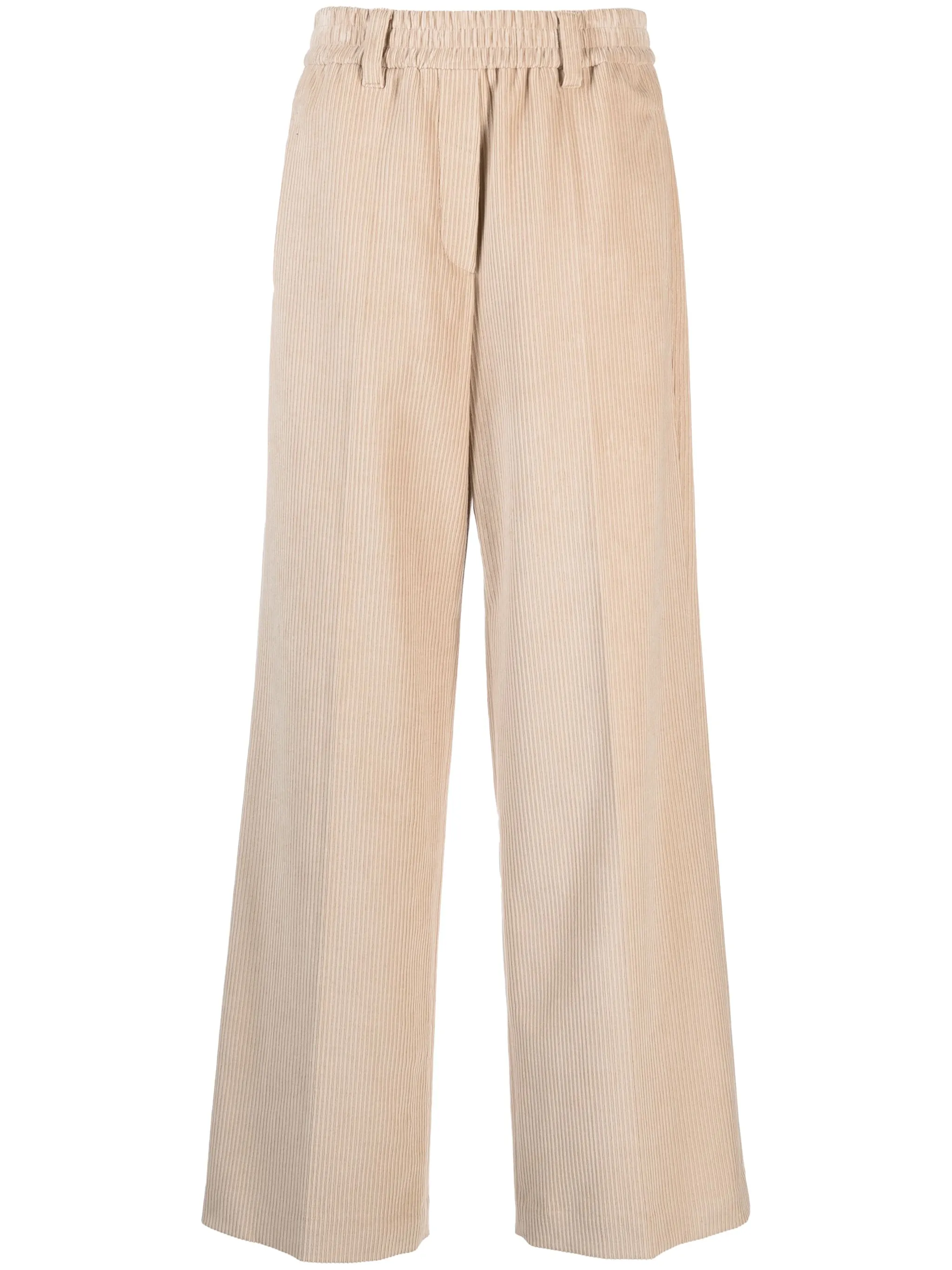 Вельветовые брюки широкого кроя Brunello Cucinelli, бежевый
Вельветовые брюки широкого кроя Brunello Cucinelli, бежевый