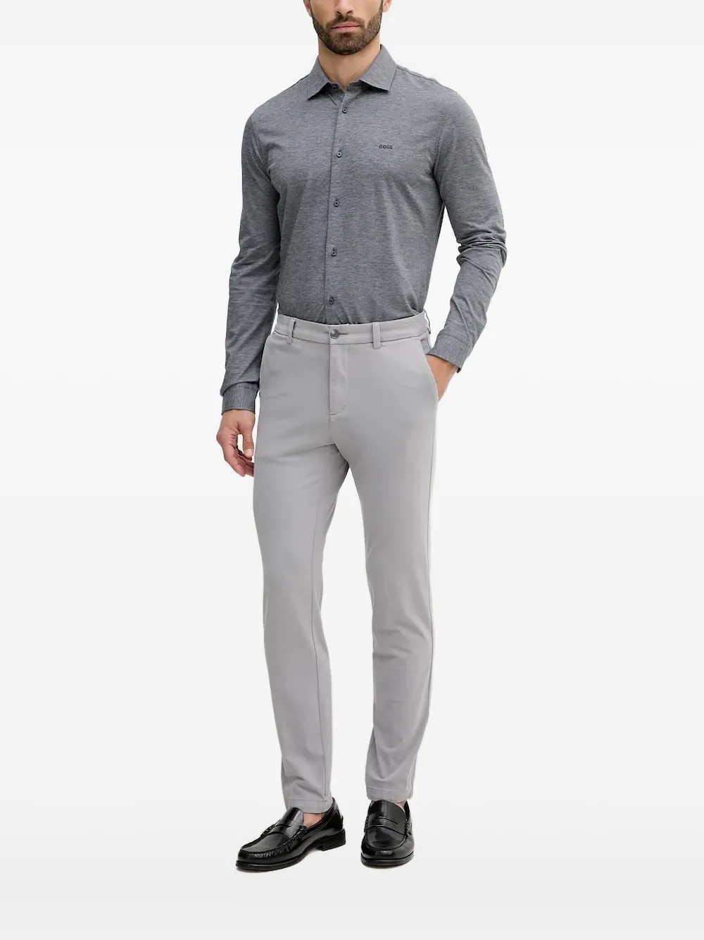 Рубашка с длинными рукавами BOSS, серый
Рубашка с длинными рукавами BOSS, серый