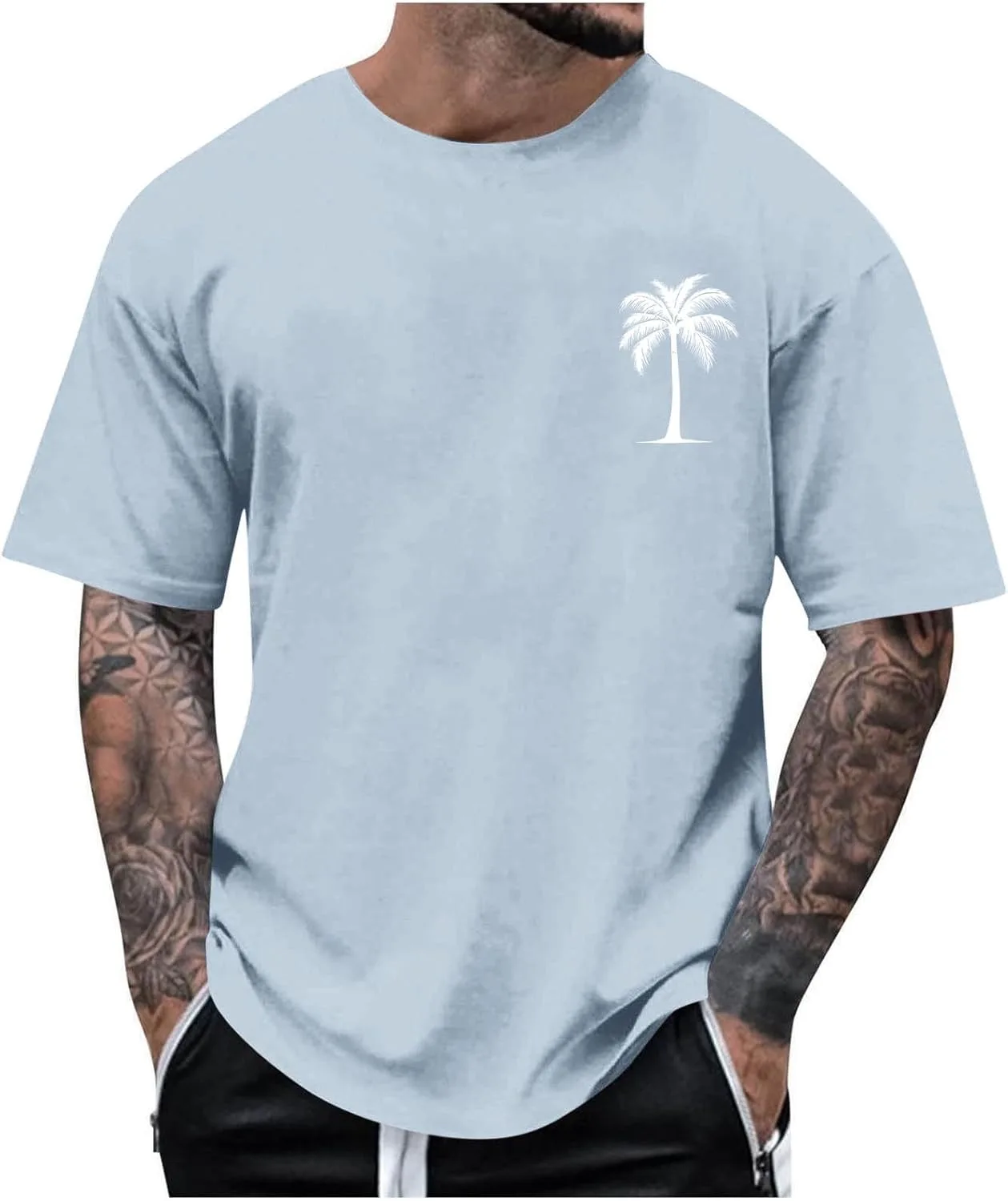 Мужская летняя футболка с коротким рукавом и тропическим принтом Sdeycui
Мужская летняя футболка с коротким рукавом и тропическим принтом Sdeycui