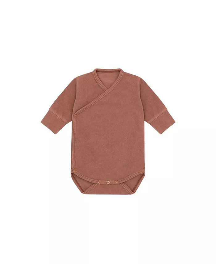 LS Органический хлопковый кимоно-боди Vild House of Little, розовый 
LS Органический хлопковый кимоно-боди Vild House of Little, розовый